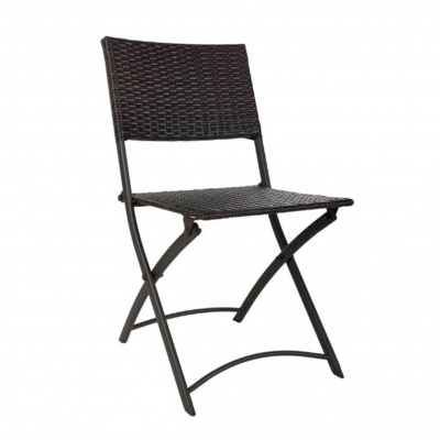 Silla Ratán Sintético y Metal 59x44x78